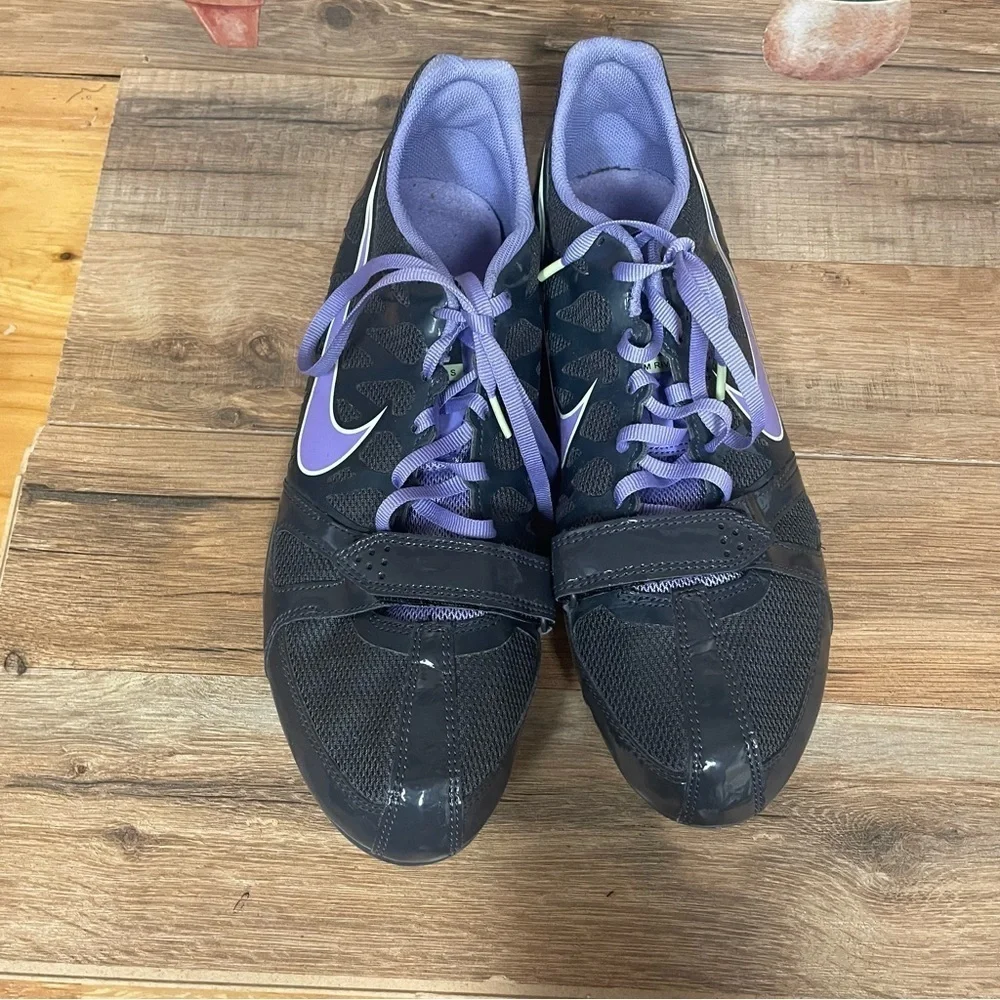 Nike Zoom Rival Sprint Racing Track Shoes Womens size 11 black purple